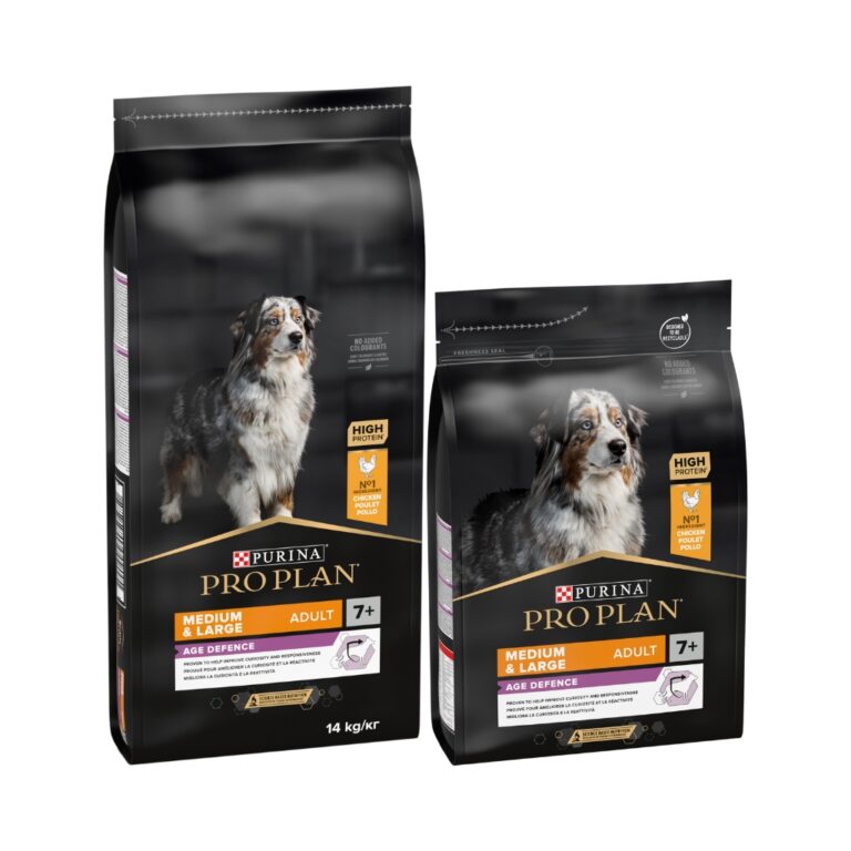PRO PLAN - 7+ Age Defence Medium & Large Adult - Pienso Seco Para Perros Senior (+7) de Raza Mediana y Grande (Pollo)