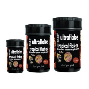 B4F Tropical Flakes - Alimento Completo en Escamas para Peces Tropicales Comunitarios (Tetras, Guppys, Mollies, Platy, Gouramis) (3 Formatos)