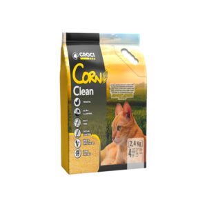 CROCI Corn Clean - Arena de Maíz Aglomerante para Gatos, Arena Vegetal, Control de Olores, Bolas Compactas Fáciles de Retirar