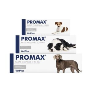 VETPLUS - Promax - Suplemento nutricional de triple acción para ayudar a la función digestiva en Perros