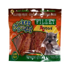 ANTOS - Snacks (400 gr) - Para Perros - Chicken D'Light Fillet (Pollo)