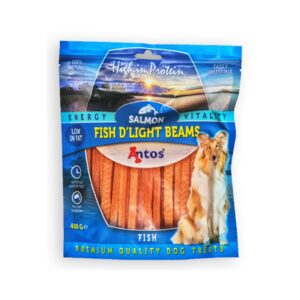 ANTOS - Snacks semihúmedos (400 gr) para Perros - Fish D´Light Beams (Salmon)