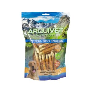 ARQUIVET - Natural Dog Snacks (1 kg) - Twist con Pollo Enrollado (13 cm)