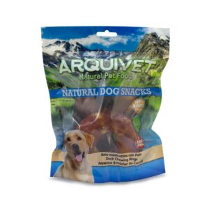 ARQUIVET - Natural Dog Snacks (6 Unidades) - Aros Masticables con Pato