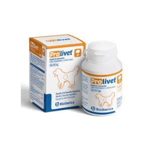 BIOIBERICA - Prolivet (30 Comprimidos) - Alimento complementario para ayudar a mantener la Función Hepática en Perros Grandes (16-55 kg)