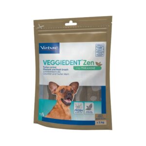 VIRBAC - Veggiedent ZEN (XS) - Snacks dentales para Perros Cachorros y Adultos de Raza Mini (< 5kg)