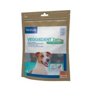 VIRBAC - Veggiedent ZEN (S) - Snacks dentales para Perros Adultos de Raza Pequeña (5-10 kg)