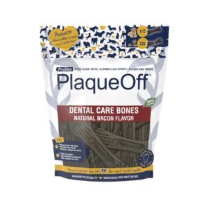 SWEDENCARE - ProDen PlaqueOff (13 Huesos) - Dental Care Bones - Huesos Masticables Dentales para Perros (Bacon)