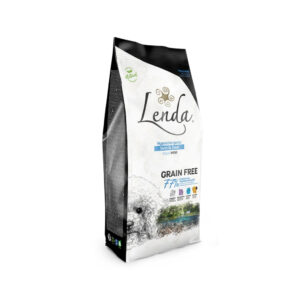 LENDA - Adult Mini Hypoallergenic Skin & Coat - Pienso Seco Hipoalergénico Sin Cereales para Perros Adultos de Raza Mini o Pequeña con Alergias o Intolerancias (Pescado Azul) (2 Tamaños)