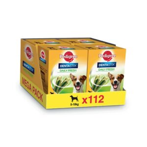 DENTASTIX - Daily Fresh - Snack Dental (112 Unidades) Frescor Diario para Perros Pequeños (5-10 kg)