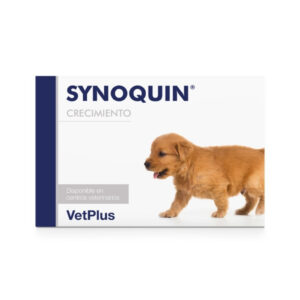 VETPLUS - Synoquin Crecimiento (60 Comprimidos) - Condroprotector para Perros Cachorros de Razas Grandes
