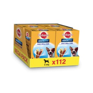 DENTASTIX - Daily Oral Care - Snack Dental (112 Unidades) para Perros Pequeños (5-10 kg)