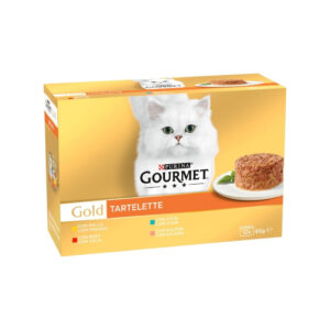 GOURMET - Gold (12x85 gr) - Tartelette Pack Surtido (Pollo, Buey, Atún y Salmón) (2 Formatos)