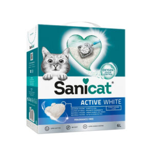 SANICAT - Active White - Arena aglomerante para Gatos sin Perfume (2 Tamaños)