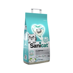 SANICAT - Cumpling White Frescor de Algodón - Arena aglomerante para Gatos (2 Tamaños)