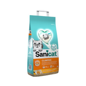SANICAT - Cumpling Vainilla y mandarina (8 Litros) - Arena aglomerante para Gatos
