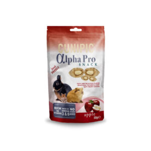 CUNIPIC - Alpha Pro (50 gr) - Snacks de Manzana para Conejos y Roedores