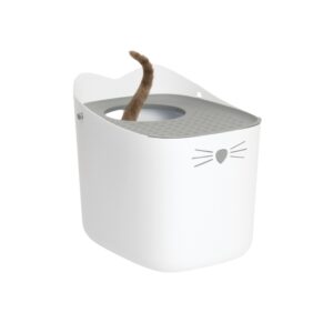 CATIT - Pixi (47,5 x 52 x 41 cm) - Arenero con Acceso en la parte Superior para Gatos