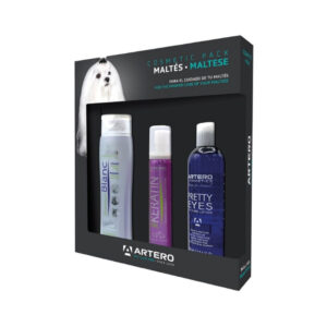 ARTERO - Pack Productos Bichón Maltés (Champú Blanc, Acondicionador Keratin y Pretty Eyes)