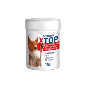 ARTERO - Xtop (15 gr) - Polvo Hemostático para Controlar el Sangrado por el Corte de Uñas en Perros y Gatos