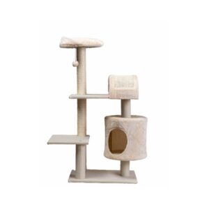 WUAPU - Five (49x35x103 cm) - Rascador para Gatos (Beige)
