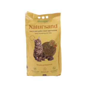 WUAPU - Natursand (10 kg) - Arena para Gatos Súper Aglomerante con Aroma Primavera