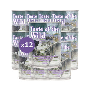 TASTE OF THE WILD - Dog Sierra Mountain (12x390 gr) - Alimento Húmedo para Perros Adultos de Todas las Razas de Cordero