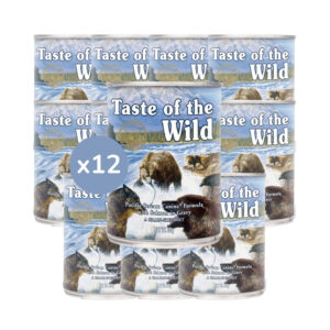 TASTE OF THE WILD - Dog Pacific Stream (12x390 gr) - Alimento Húmedo para Perros Adultos de Todas las Razas de Pescado y Vacuno