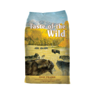 TASTE OF THE WILD - Dog High Prairie (12,2 kg) - Alimento seco para Perros Adultos de todas las Razas con carne de bisonte y de venado asados