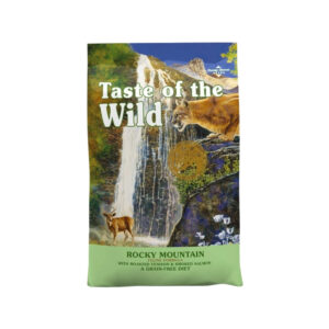 TASTE OF THE WILD - Cat Rocky Mountain (6,6 kg) - Alimento seco para Gatos de Todas las Edades con Venado Asado y Salmón