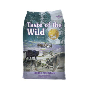 TASTE OF THE WILD - Dog Sierra Mountain (12,2 kg) - Alimento seco para Perros de Todas las Edades y Razas con Cordero Asado
