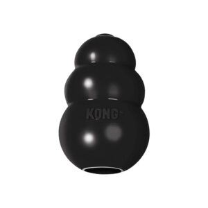 KONG - Extreme -Juguete para Perros Rellenable y Extra Resistente de Caucho (Negro) (5 Tallas)