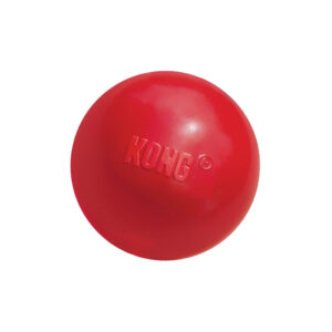 KONG - Ball - Pelota para Perros con Agujero de caucho Resistente color Rojo (2 Tallas)