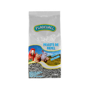 PLADEVALL - Pellet de Papel (30 Litros) - Para Gatos, Pájaros, Conejos y Roedores