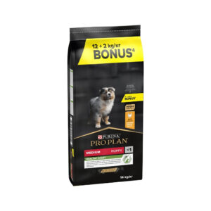 PRO PLAN - Puppy Medium Healthy Start (12+2 kg) - Alimento seco para Perros Cachorros (<1) de Raza Mediana (Pollo)