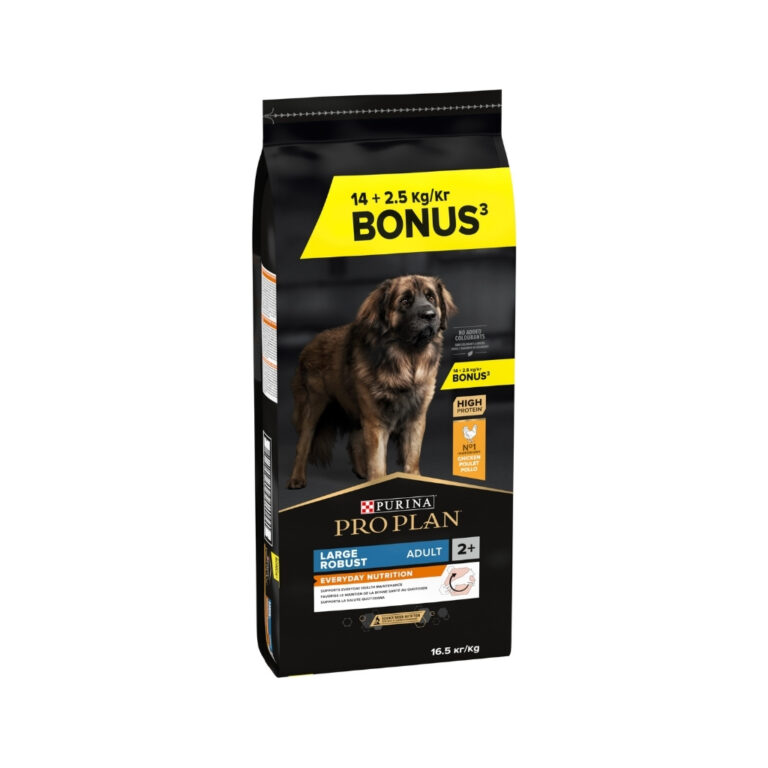 PRO PLAN - Large Robust Adult Everyday Nutrition (16,5 kg) - Para perros de Razas Grandes y Robustas (Pollo)