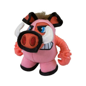 CROCI - Warriors Pigo - Cerdo Guerrero de Juguete Super Resistente para Perros