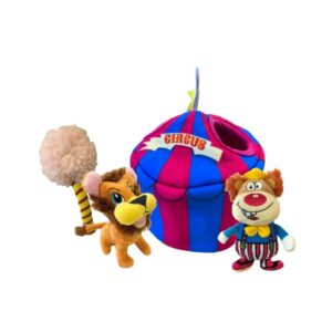 CROCI - Hide&Seek Circus - Juego Interactivo de Peluche para Estimular la Curiosidad de tu Perro (Temática Circo)