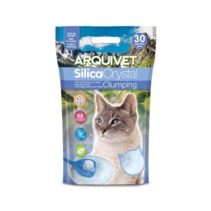 ARQUIVET - Silica Crystal Clumping (3,8 Litros) - Arena Aglomerante para Gatos a Base de Gel de Sílice