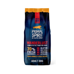 PRIMAL - Wanderlust 70% - Alimento Completo en Pienso Seco para Perros Adultos de Todas las Razas (Pollo y Pescado)