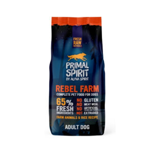 PRIMAL - Rebel Fram 65% - Alimento Completo en Pienso Seco para Perros Adultos de Todas las Razas (Pollo y Pescado)