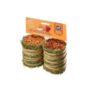 HOMEFRIENDS - Meadow (2x200 gr) - Heno Hay Roll Zanahoria y Pimiento para Conejos y Roedores