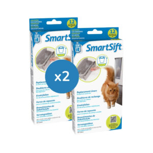 CATIT - SmartSift (2x12 Unidades) - Bolsas de Recambio para Cajón Extraíble del Arenero Automático Smartsift