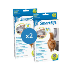 CATIT - SmartSift (2x12 Unidades) - Bolsas de Recambio para Bandeja Superior del Arenero Automático Smartsift