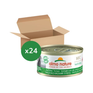 ALMO NATURE - HFC (Natural) Gatos - Atún del Pacifico (24x70 gr) - Alimento Húmedo Complementario para Gatos (a partir de un año)