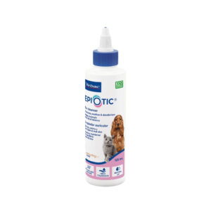 VIRBAC - Epiotic (125 ml) - Limpia, calma y combate el mal olor de oídos en Perros y Gatos