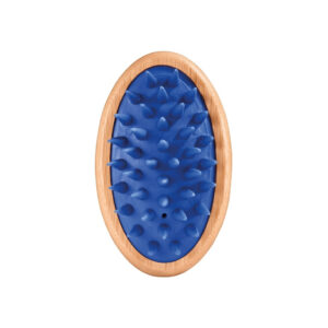 ARTERO - Laika - Manopla Goma Azul para Perros de Pelo Doble Capa y Nórdicos