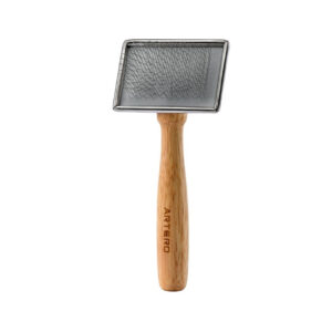 ARTERO - Carda Clásica muy Pequeña Púa Inoxidable (6x4,5 cm - Púa 11 cm) para Perros de Raza Pequeña y Gatos