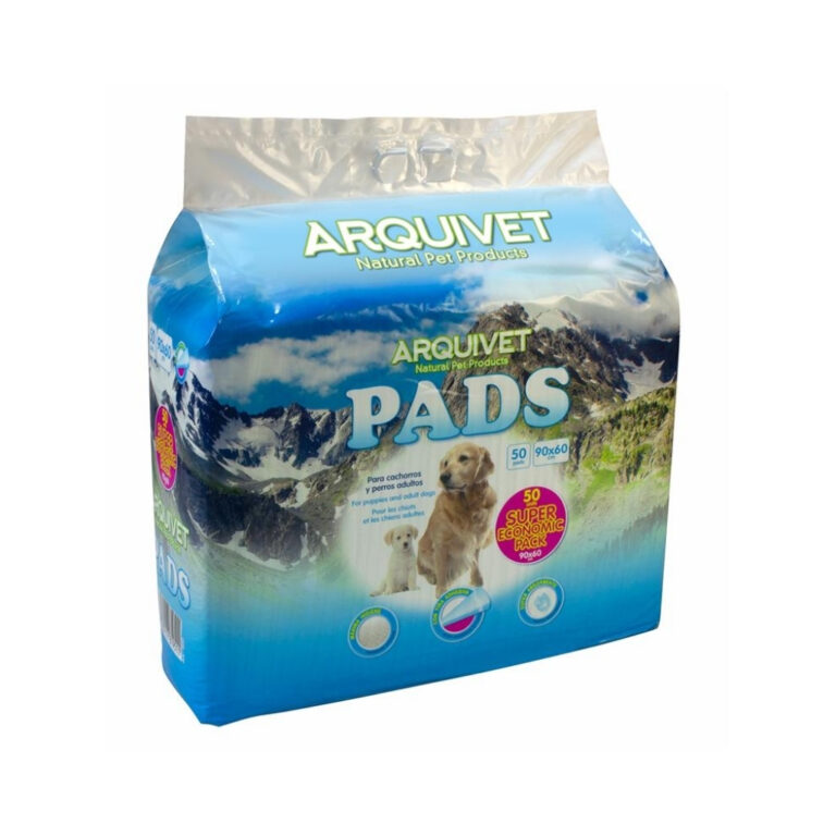 ARQUIVET - Pads (90x60 cm) - Empapadores para Perros (50 Unidades) - Super Economic Pack