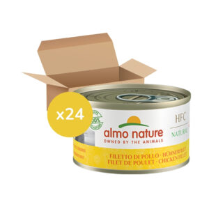 ALMO NATURE - HFC (Natural) Perros - Filete de Pollo (24x95 gr) - Alimento Húmedo Complementario para Perros (+1 Año)